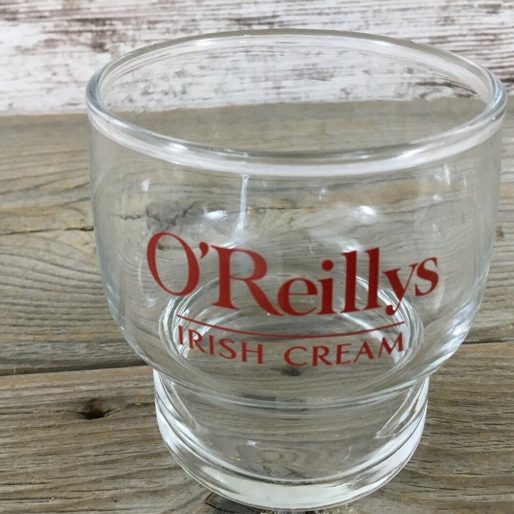 O'Reilly's Irish Cream 6 oz Red Logo Glass - Collectible Piece of Irish Delight
